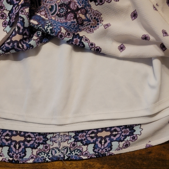 Xhilaration Sleeveless Dress White, Purple - XXL - Picture 9 of 10